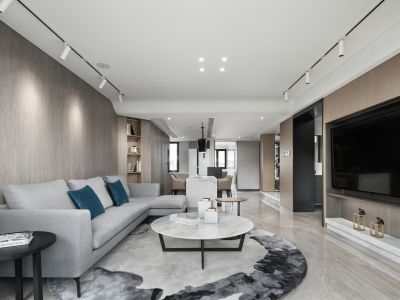 恒大御府三居124方现代风格装修案例