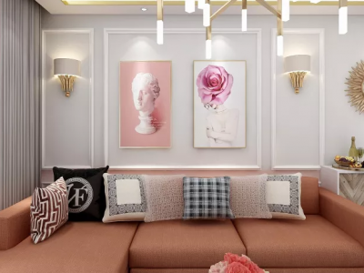 应天嘉园127平米轻奢风格装修案例