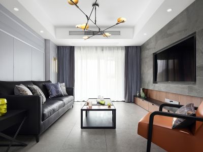 锦绣华城三居109方现代风格装修案例