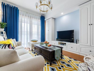 壹代城122平三居室地中海风格装修案例