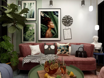 世成滨江,三居室,浪漫北欧装修。