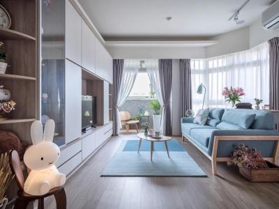 中心花苑现代风格126平米三居室装修案例