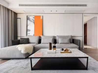 秀水花园现代风格125平米三居室装修案例