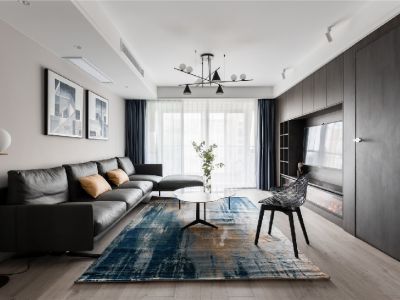 新城学府98㎡三居室现代风格装修案例