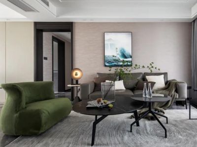 金泰中央金座现代风格三居室143平米装修图案例