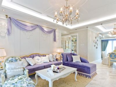 绿都洛阳府甜美欧式140平米四室两厅装修案例