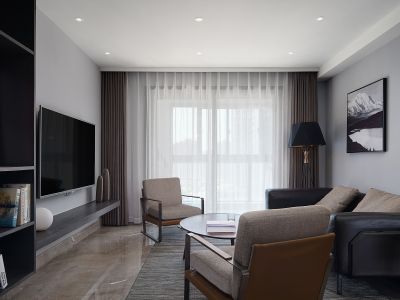 路劲御城二期简约风格144平米四室两厅装修案例