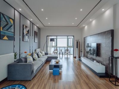 舜耕中都134平三居室现代简约装修案例