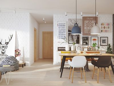 金柜世家109平米北欧风格装修案例