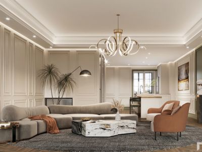 朗诗澄园现代风格207平米装修案例