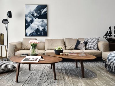 东方曼哈顿二期102平米现代风格装修案例