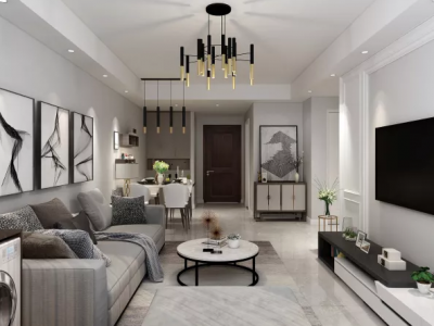 驰程天拓现代简约风格70平装修案例