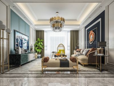 璞墅现代风格190平米装修案例