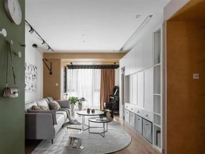 宏泰阳光花园宜家风格97平米二居室装修图案例