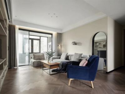 长城文华花苑简约风格116平米三居室装修图案例