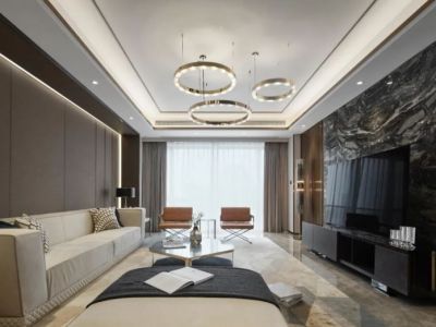 康业现代城轻奢风格四居室189平米装修设计案例