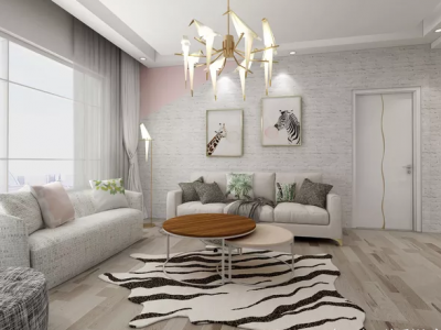 南岸阳光96平米北欧风格装修案例