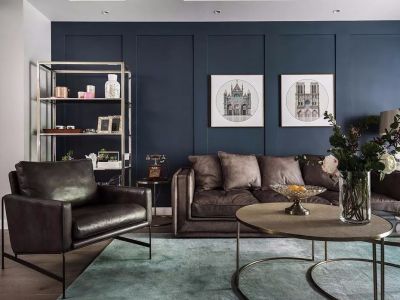 励骏华庭现代风格125平米三居室装修案例