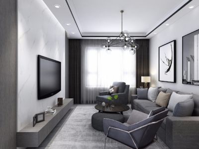 西城国际现代简约风格70平装修案例