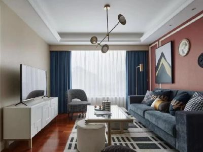 盛景澜庭美式经典风格110平装修案例