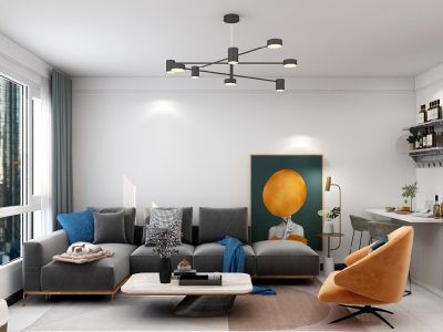 东辰澜悦现代简约风格110平装修案例