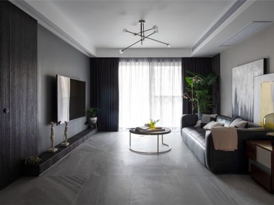 铁建雅苑135㎡四居室现代风格装修案例