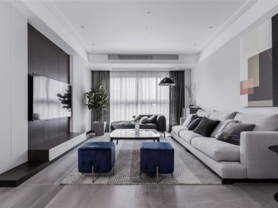 十二院城稳141㎡四居室现代风格装修案例