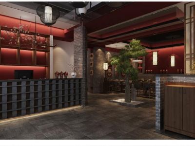 河东鹳雀楼300平中式风格装修案例