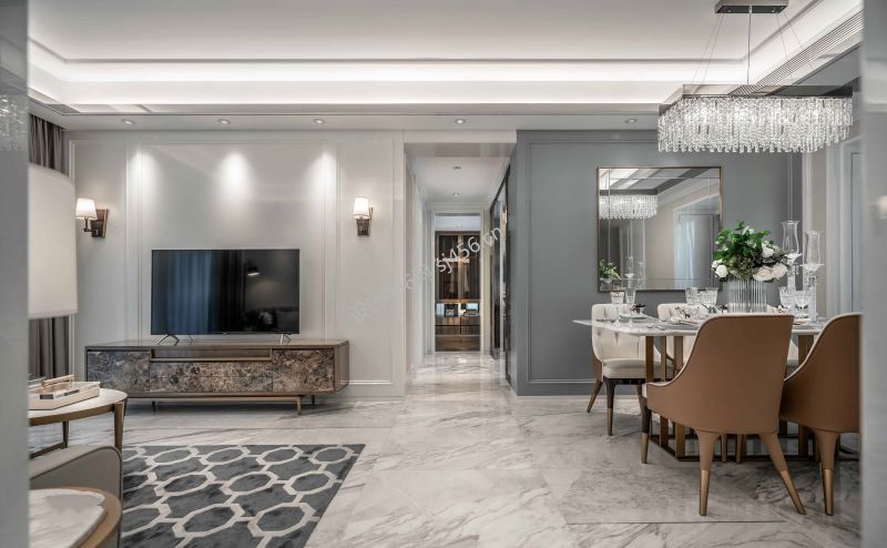 102平二居室现代简约过道装修效果图