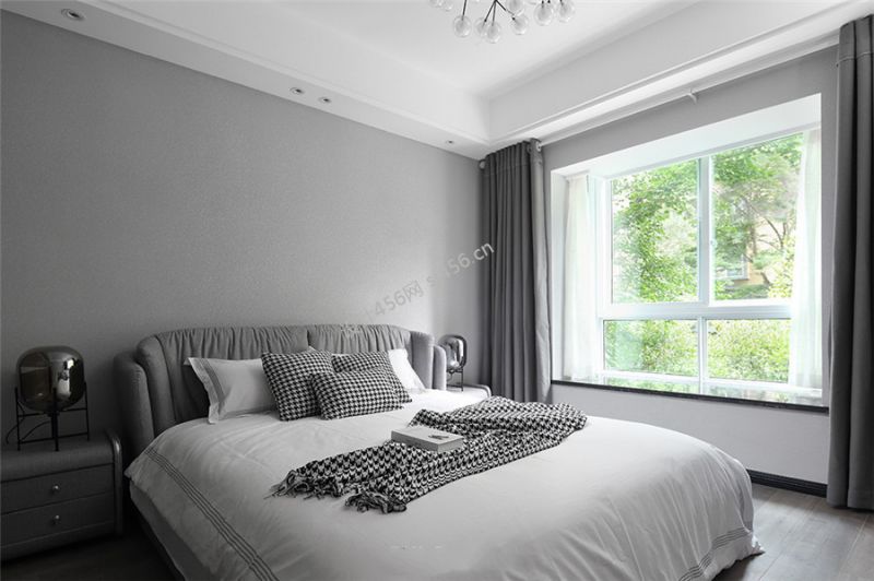 130㎡四居室现代风格卧室装修效果图