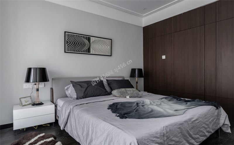 130㎡四居室现代风格卧室装修效果图