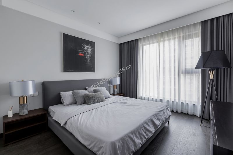 141㎡四居室现代风格卧室装修效果图