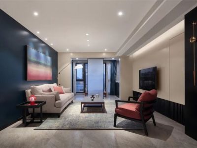 贵安新天地混搭风格四居室180平米装修设计图案例