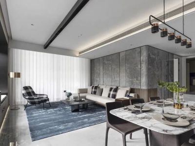 锦上和风华苑现代风格125平米装修案例