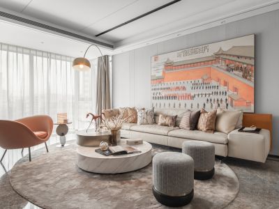 新希望锦麟芳华现代风格140平米装修案例