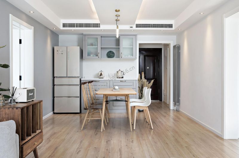 120㎡三居室北欧风格餐厅装修效果图