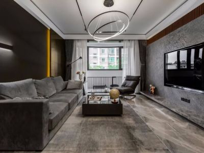 美的君兰江山现代风格116平米三居室装修案例