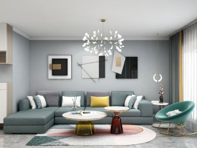 长基听棠北欧极简风格95平装修案例