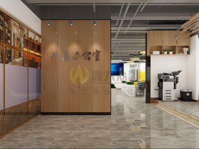 500平办公室现代风格装修案例