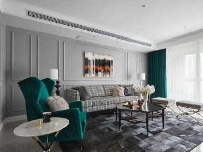 金叶香堤美式经典风格85平装修案例