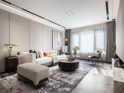 中海凤凰熙岸166平米复式现代风格装修图案例