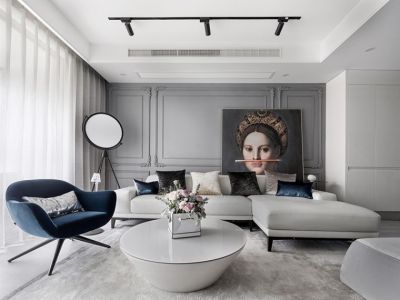 美宇书香蘭庭现代风格三居室150平米装修设计案例