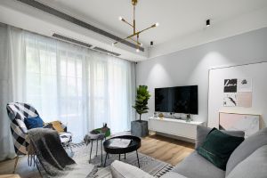 [大连橙世装饰]北欧原木风装修案例，清冷色调温暖舒适！