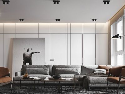 汉军冠江台现代简约风格95平装修案例