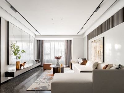 锦上和风华苑现代风格三居室115平米装修案例