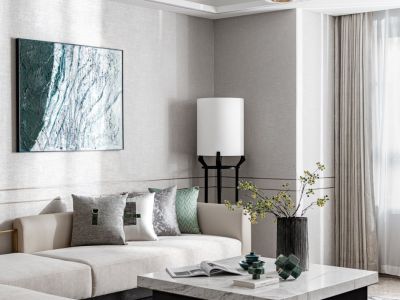 苏州恒大悦珑湾现代风格123平米装修案例