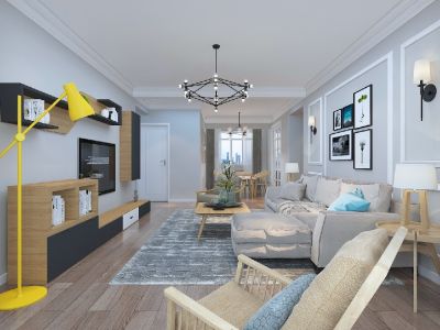 东城国际72平米北欧风格装修案例