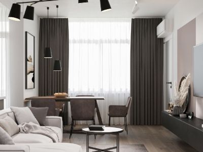 西城都市中心现代简约风格80平装修案例