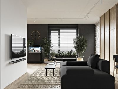 三汇四季公园现代简约风格92平装修案例