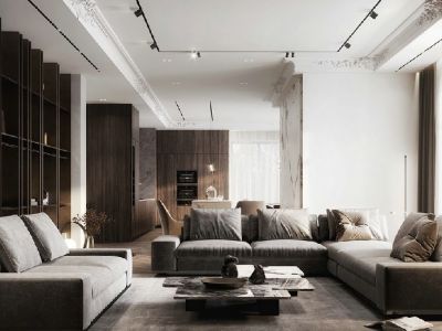 东原凯越印江山潮流混搭风格220平装修案例